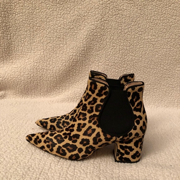 🆕 LAST CALL Zara Leopard Print Boots NWT - Picture 5 of 8